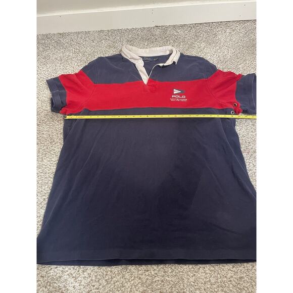 Polo Ralph Lauren Offshore Sailing Team Polo Shirt Men's XXL Color Block Rugby - Picture 9 of 10